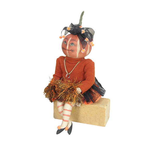 Lucille Joe Spencer Gathered Traditions Halloween Art Doll Figure