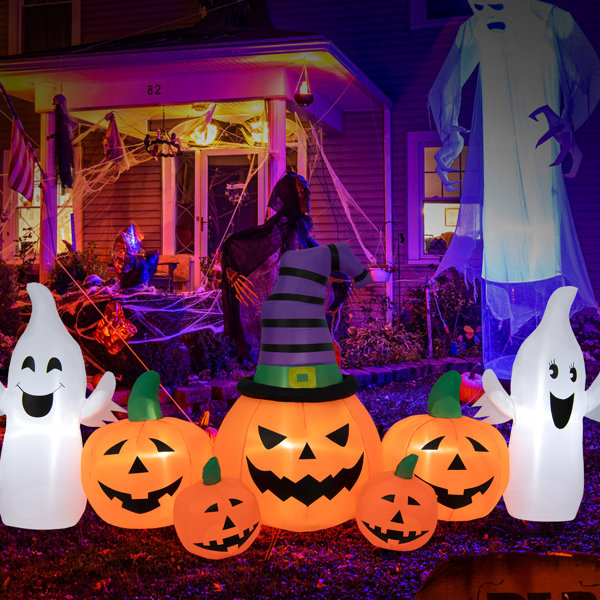 Staked Halloween Ghosts Inflatable Outdoor Decoration