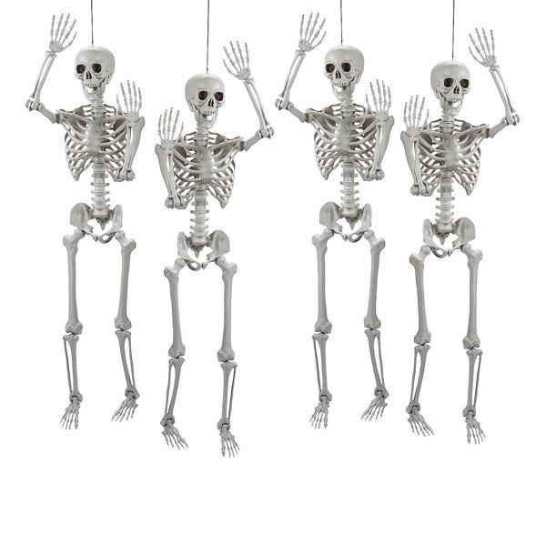 Plastic Freestanding Halloween Skeletons Outdoor Decoration Figure