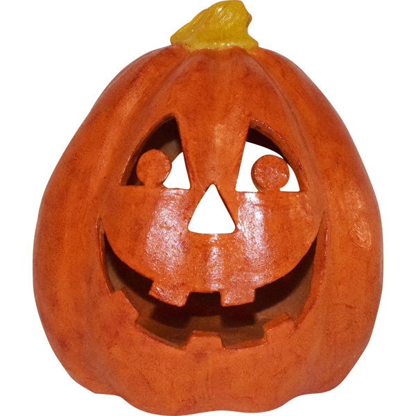 Resin Freestanding Halloween Jack-O-Lantern Outdoor Decoration Figure