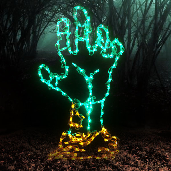 Halloween Hands 19 " LED Outdoor Lighted Window Décor