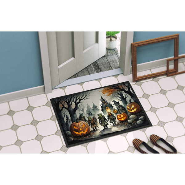 Jakeil Non-Slip Halloween Doormat