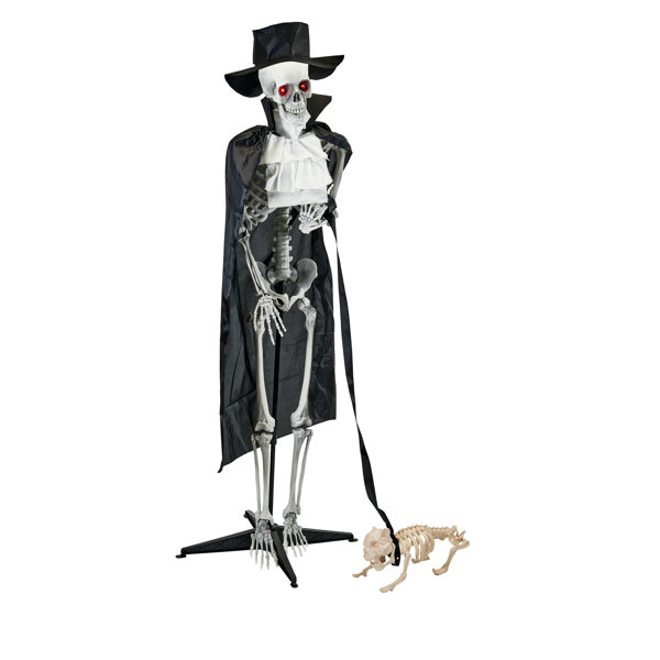 Plastic Freestanding Halloween Skeletons Outdoor Lights