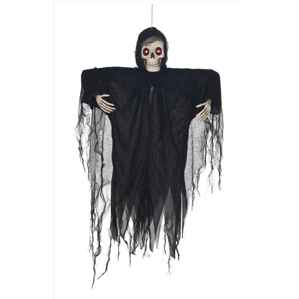 39 in. Prelit Hanging Talking Ghoul Halloween Decor