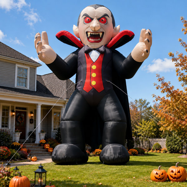 26 Ft Giant Inflatable Vampire with Blower, Blow Up Holiday Decor for Halloween Party & Events